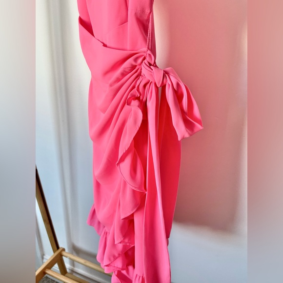 Lilly Pulitzer Like New ✨Alisa Lileeze Pink Wrap Dress, Size 4 - Picture 7 of 11